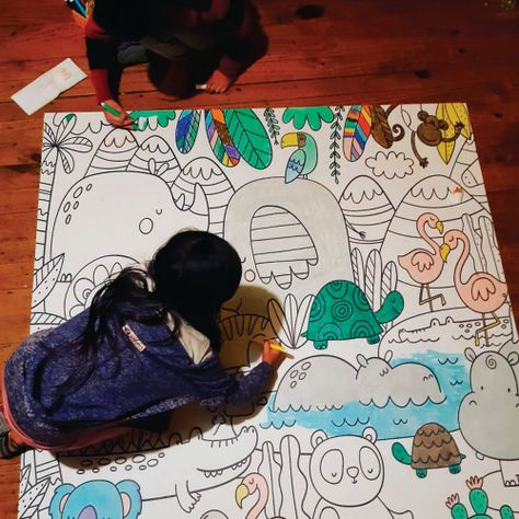 Alfombra Vinílica Infantil Circo Davanti 140x160 cm-3