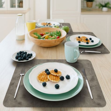 Set 6 Individuales Gray Rectangular-1