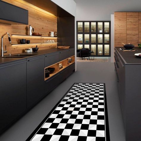 Alfombra Vinílica  Tablero Black Mirror 70x140 cm-3