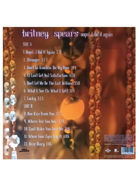 Vinilo - Britney Spears - Oops!...I Did It Again - Picture Disc-1