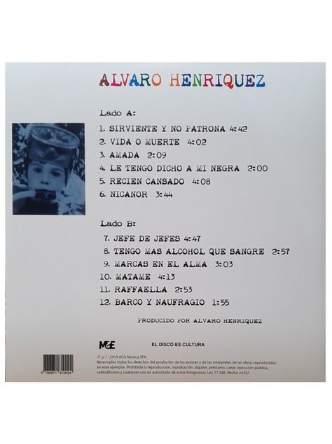 Vinilo - Alvaro Henriquez - Alvaro Henriquez-1