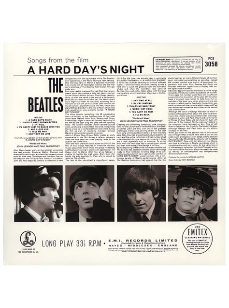 Vinilo - The Beatles - A Hard Day's Night-1
