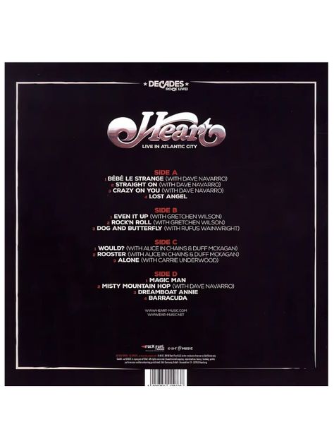 Vinilo - Heart - Live In Atlantic City-1