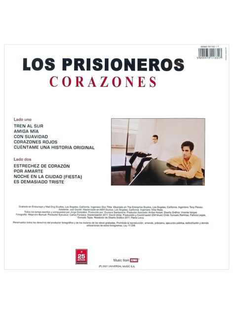 Vinilo - Los Prisioneros - Corazones-1