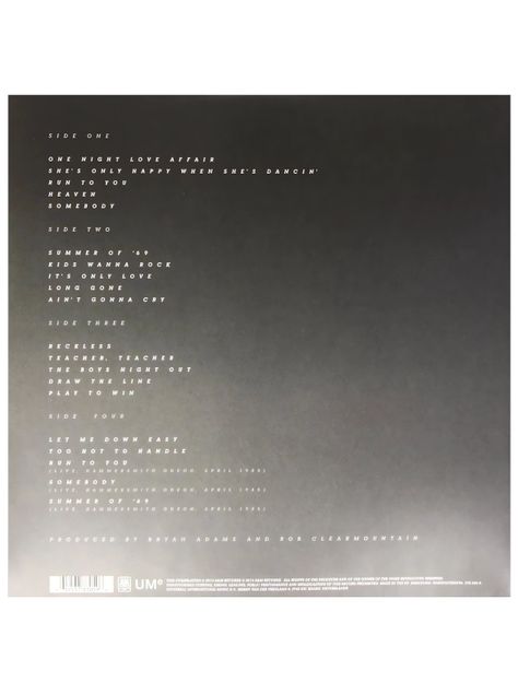 Vinilo - Bryan Adams - Reckless-1