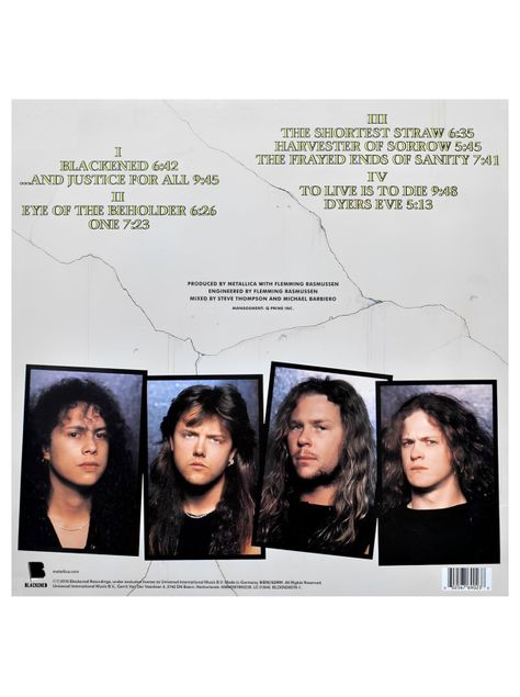 Vinilo - Metallica - ...And Justice For All-1