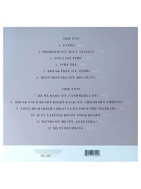 Vinilo - Ariana Grande - My Everything-1