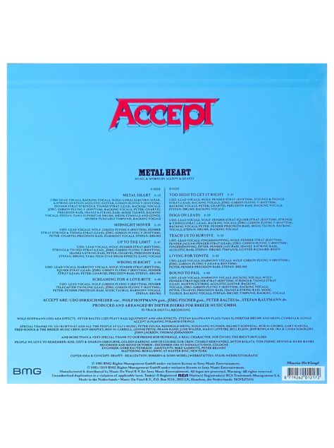Vinilo - Accept - Metal Heart-1