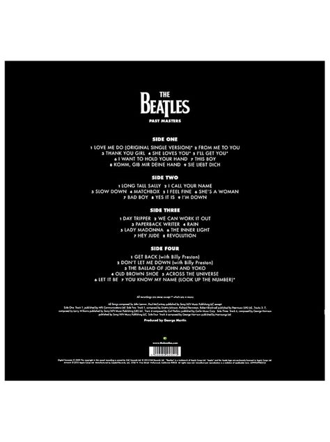 Vinilo - The Beatles - Past Masters-1