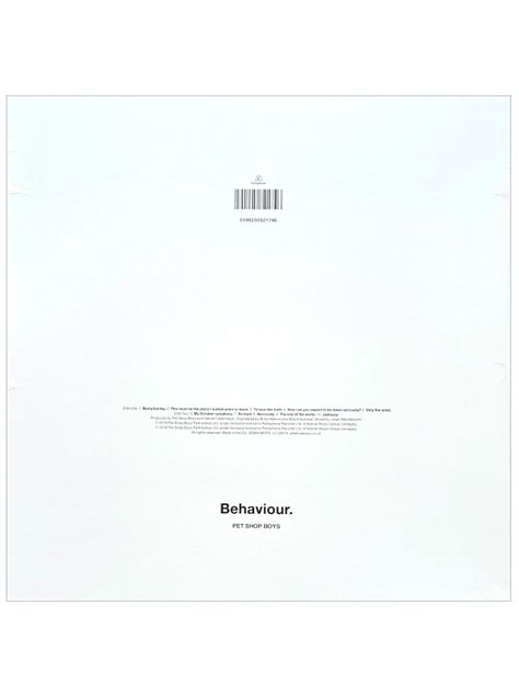 Vinilo - Pet Shop Boys - Behaviour-1
