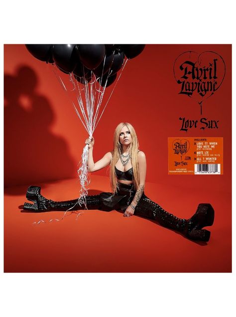 Vinilo - Avril Lavigne - Love Sux (Transparent Red Vinyl)-0