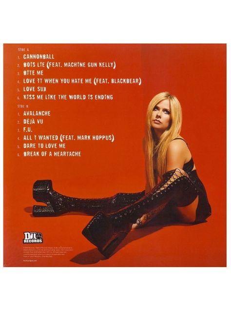 Vinilo - Avril Lavigne - Love Sux (Transparent Red Vinyl)-1
