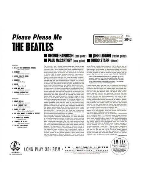 Vinilo - The Beatles - Please Please Me-1