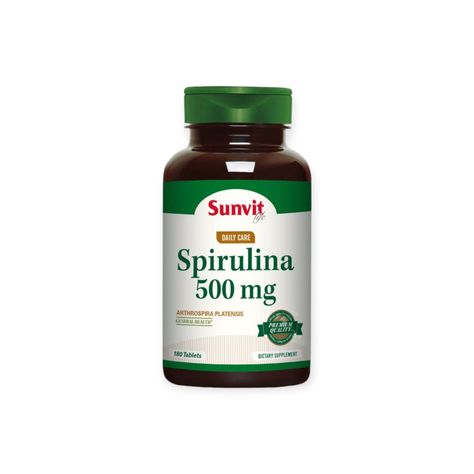 SPIRULINA 500MG 180 TABLETAS - SUNVIT-0