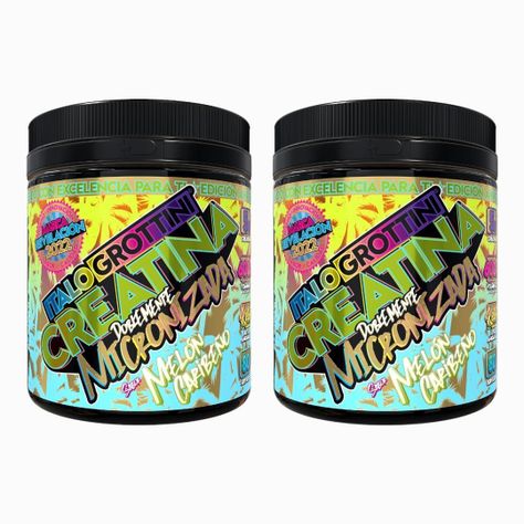 2 Creatinas Monohidrato Doblemente Micronizadas 80 SV c/u -Melón-0