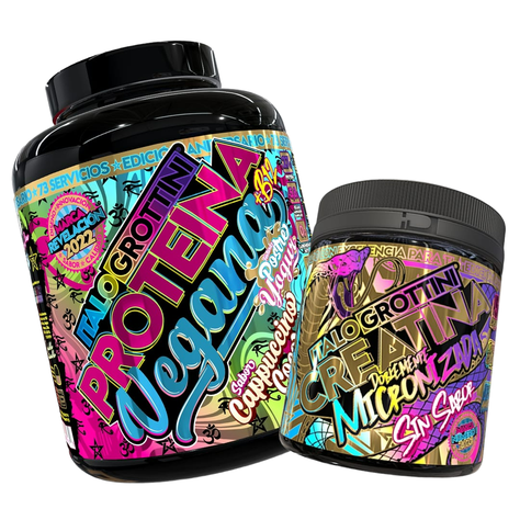 CREATINA MONOHIDRATADA 300GR PACK PROTEINA VEGANA CAPPUCCINO COCO 5LB-0