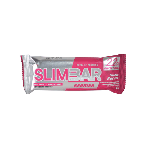 Box de  12 Barras de proteína - 22gr de proteína - SlimBar - Berries-1