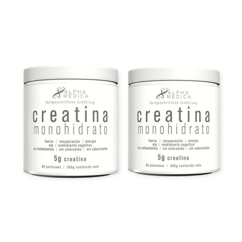 PACK 2 CREATINAS 300GR C/U - ALPHA MEDICA-0
