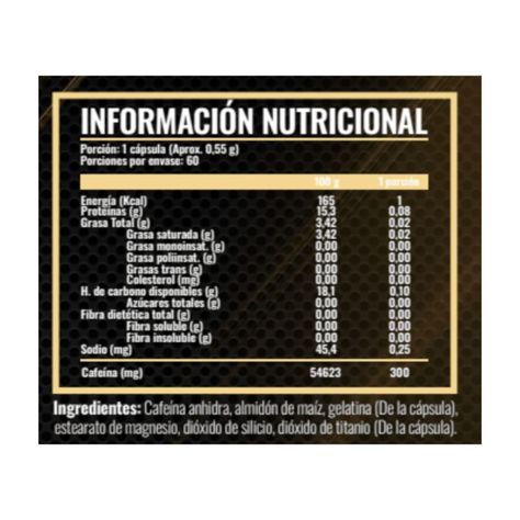 CAFFEINE ANHYDROUS 300MG 60 CAPSULAS - STRONGEST-1