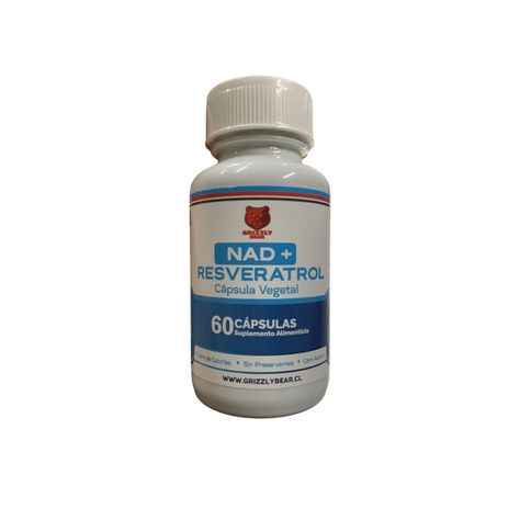 NAD + RESVERATROL 60 CAPSULAS - GRIZZLY BEAR-0