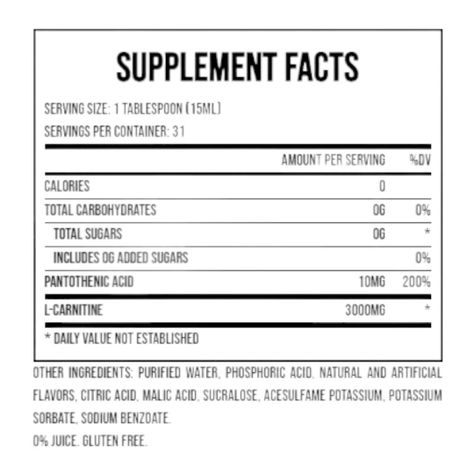 L carnitine 3000 - Prosupps- 31 Servicios - Green apple-1