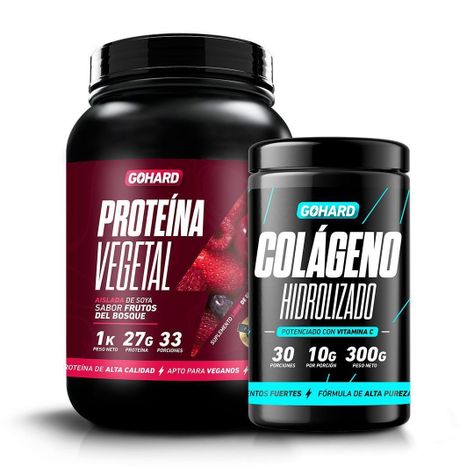 PROTEINA VEGETAL FRUTOS DEL BOSQUE PACK COLAGENO HIDROLIZADO GOHARD-0