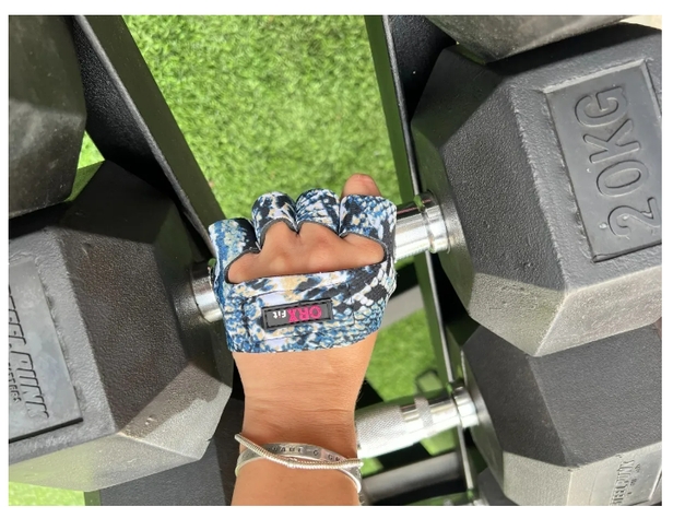 Guantes Pesas Grabs - Orxfit - Blue Snake-2