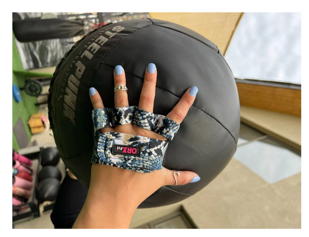 Guantes Pesas Grabs - Orxfit - Blue Snake-1