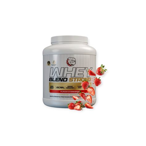 PROTEINA WHEY BLEND 2KG STRAMBERRY - STRONGEST-0
