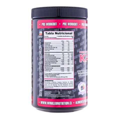 Pre Entreno Kreator sabor Berry 600 grs.- 30sv - Winkler Nutrition-2