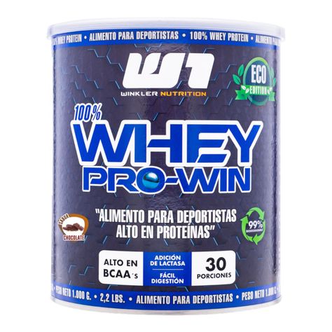 Proteína Whey pro win 1kg - 30sv -Chocolate suizo - Winkler Nutrition-0