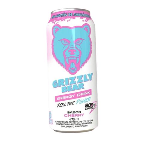 Energetica Grizzly Bear - Cherry  - 200mg cafeína - 473ml c/u-0