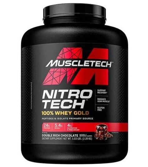 Proteina Nitro Tech 100% Whey Gold - 5 LIBRAS - MUSCLETECH Rich chocolate-0