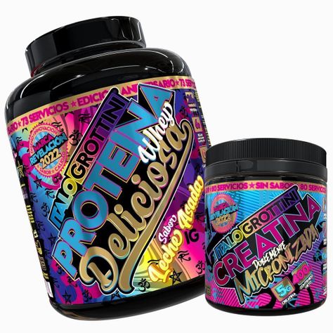 PROTEINA WHEY DELICIOSA 5 LB LECHE ASADA + CREATINA 400GR SIN SABOR-0
