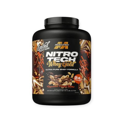 NITRO TECH WHEY GOLD EDICIÓN LIMITADA 5 LBS CHOCOLATE PEANUT BUTTER - MUSCLETECH-0