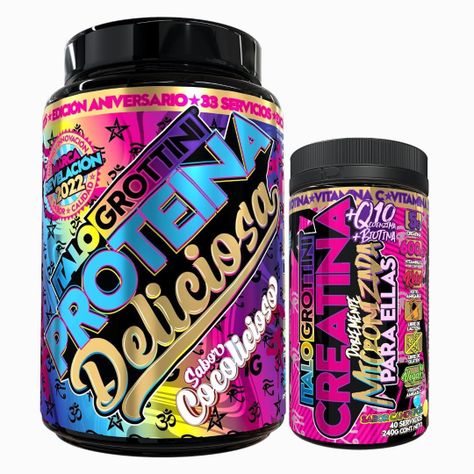 Proteína Whey Deliciosa 2,3 Lb + Creatina 40sv Candy pop-0
