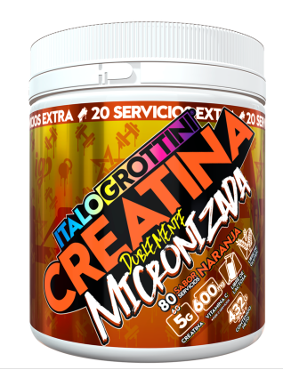 Creatina 432 gramos  80 servicios  Naranja - ITALO GROTTINI-0