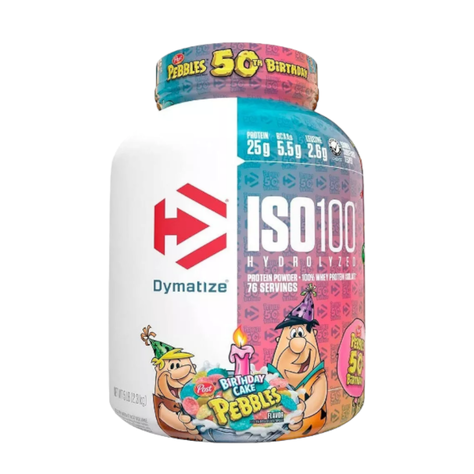 Proteína Iso 100 Hidrolizada Dymatize - 5 Libras - Birthday Cake-0