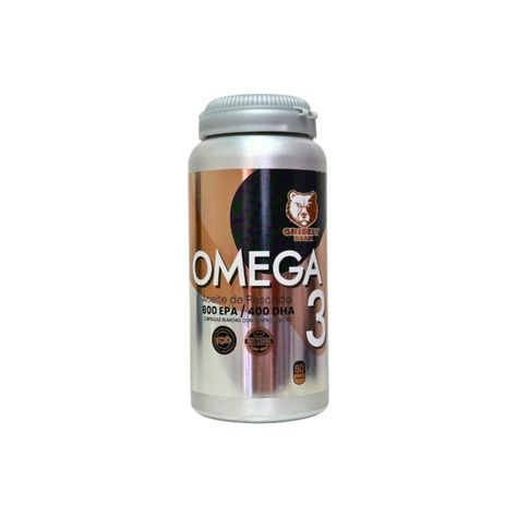 OMEGA 3 800 EPA / 400 DHA 60 CAPSULAS - GRIZZLY BEAR-0