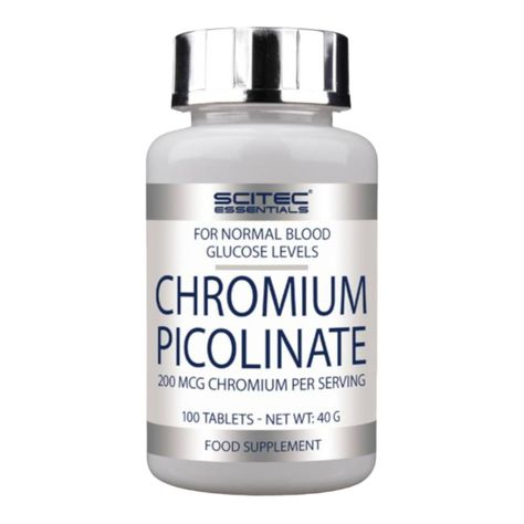 Picolonate de chromo 100 tabletas Scitec Nutrition-0