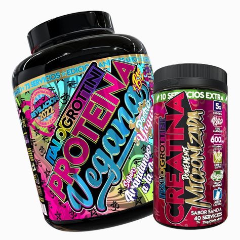 Proteina Vegana 73s Arandanos + Creatina 40s Sandía-0