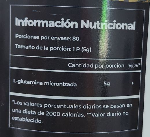GLUTAMINA 100 PURE PRO - 80sv 400gr - GREATLHETE-1