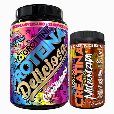 Proteína Whey Deliciosa 2,3 Lb + Creatina 40sv Naranja-0