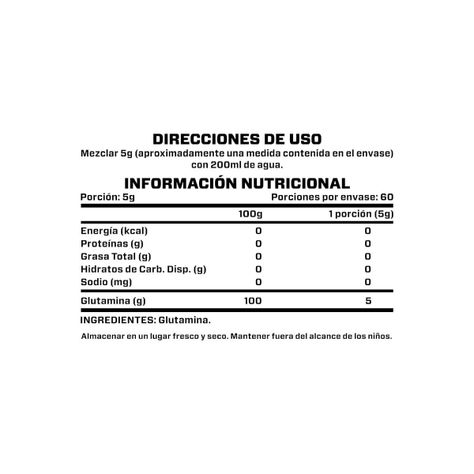 GLUTAMINA SIN SABOR 300GR 60SV - BRIAHLABS-1