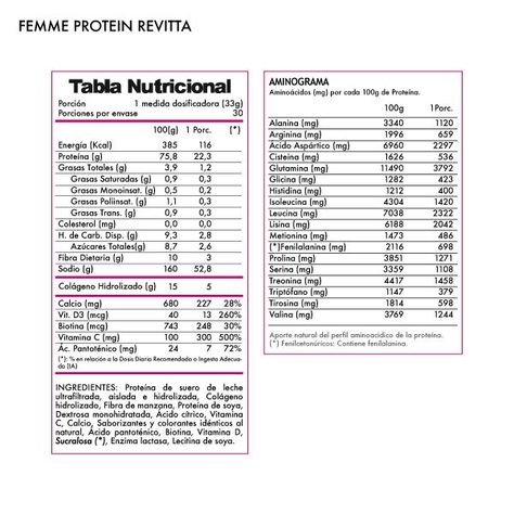 Proteína Mujer Whey + Colágeno + Fibra Femme Protein Vainilla 1 kg.-1