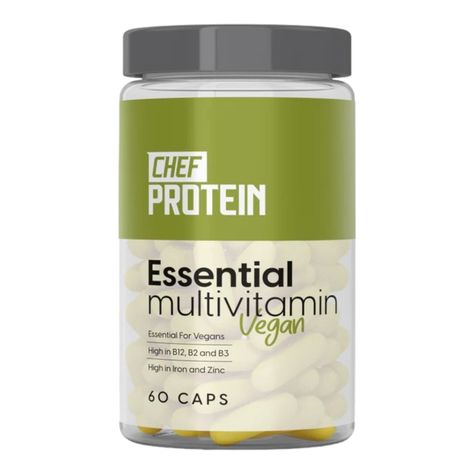 MULTIVITAMINICO ESSENTIAL VEGAN 60CAP CHEF PROTEIN-0