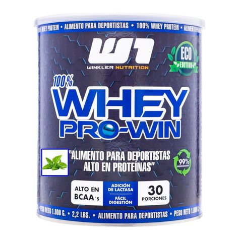 Proteína Whey pro win 1kg - 30sv - Menta chips Winkler Nutrition-0