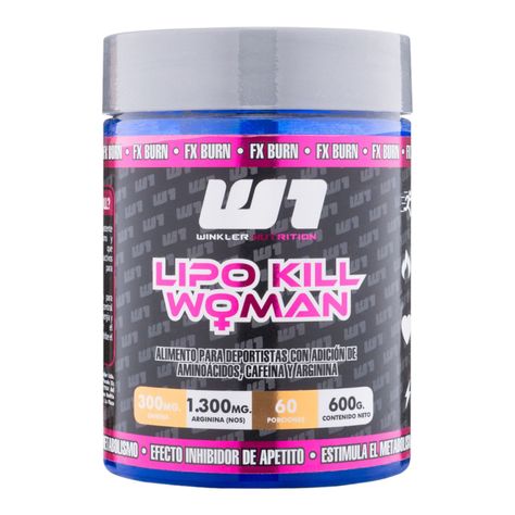 Termogénico Polvo Lipo Kill Mujer 600 grs.- Piña - Winkler N.-0