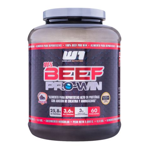 Proteina de carne con adición de creatina Beef Pro Win chocolate 2 kgs-0