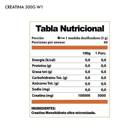Creatina monohidratada - 300gr - 60sv - Winkler Nutrition-1